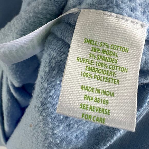 Lilly Pulitzer Blue and Pink Suzy Scalloped Pullover Sweatshirt Size S - Picture 5 of 8